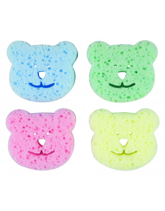 Bebedor Renkli Bebek Banyo Süngeri (4`Lü Paket)